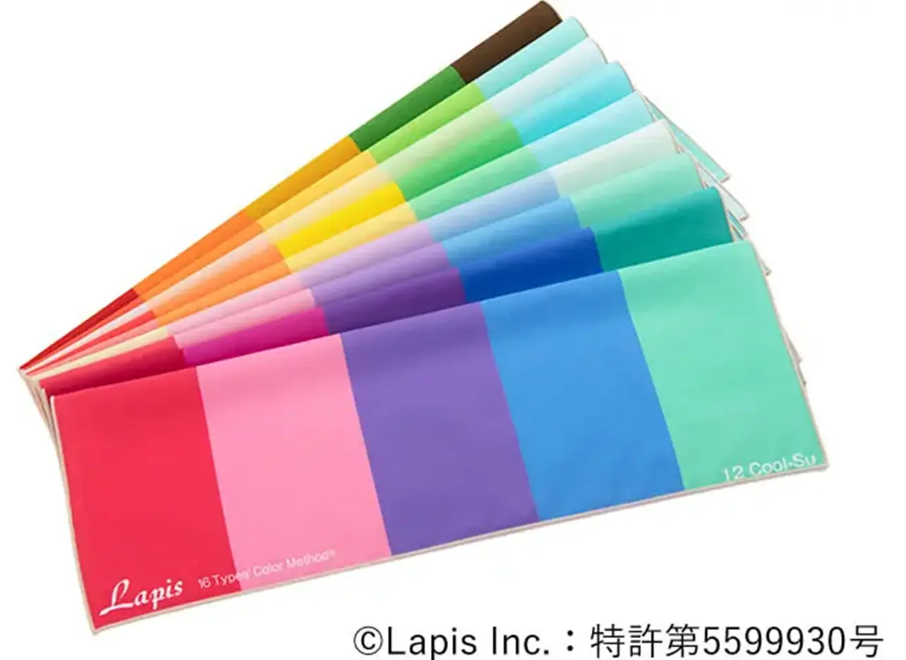  特許取得の「16タイプ・パーソナルカラードレープ」が使える